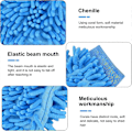 Miniatyrbillede 2 af 5: 4 stk. Bilvask Handsker, Mikrofiber Vask Handske, Chenille Vask Handske, Absorberende Rengørings Handske, Ultra Blød Vask Handske til Bil Husholdning Rengøring