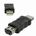 Pikkukuva 1 / 5: Firewire IEEE 1394 6-nastainen F - USB-uros M -kaapeliadapteri muuntaja liitin