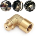 Miniatyrbilde 1 av 5: Oppgradert M18 x 1,5 O2 Oksygensensor Forlengeravstand 90 Grader 02 Bung Forlengelse
