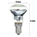 Miniatyrbild 2 av 5: Ersättningslampa för lavalampa E14 R39 30w Skruv i glödlampa Klar reflektor Spot Light Lava Glödande Transparent