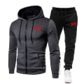 Miniatyrbillede 1 af 7: 2023 Fashion Tracksuit til mænd Hoodie Fitness Gym Tøj Mænd Løb Sæt Sportswear Jogger Mænds Tracksuit Vinter Dragt Sport Dark grey an R XXXL