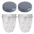 Miniatyrbillede 1 af 5: Kop udskiftning til Nutribullet Blender 18oz kop (2-pak)