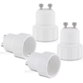 Miniatyrbild 4 av 5: 4x Sockeladapter - GU10 till E14 Sockelomvandlare - Bajonettbas Lampfäste Adapter för Halogen LED-lampa