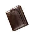 RFID Blocking Leather Wallet for Men, Slim Bifold Wallet with Coin Pocket coffee