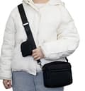 Stilren Crossbody-taske til kvinder Sort