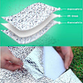Miniatyrbilde 4 av 5: Aluminium Isoleringsmatte Skummatte Sovematte For Camping Isolasjonsmatte Foldbar Telttmatte Gulvmatte TermiskBY 2MX2M