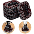 Miniatyrbillede 3 af 4: Kontorstolshjul Stop Furniture Caster Cups Hårdttræsgulvbeskyttere Anti-vibrationspude Stol Rollerfødder Anti-slip måtte (5 stykker) Hao