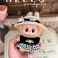 Miniatyrbild 1 av 5: Endast Kläder Labubu 2.0 Kläder Har En Sits Vinyl Docka Hänge Macaron Prinsessdockor Kläder För 17cm Labubu plaid 17cm only cloth