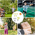 Miniatyrbild 3 av 4: 3-pack Badmintonträningspryl, Badminton Enspelarstudstränare, Självstudie Stretch Badminton Racket Träningspraktikmaskin A