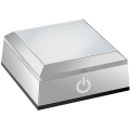 Miniatyrbillede 1 af 5: LED Lysbase til Krystal 3D Glaskunst Farverig Oplyst Kvadratisk Stativ Display Plade Flad