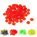 Pikkukuva 4 / 5: 100 kpl 19 mm Bingo-siruja Läpinäkyvä Väri Laskeminen Matemaattinen Peli Laskijat Merkit Kaesi  [DmS] Red 100pcs