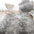 Miniatyrbilde 1 av 3: Pussete Regnbue Tepper for Barnerom Myke Pussede Tepper Stue Barn Babyrom Barnehage Lekerom Søt Romdekorasjon Arealteppe Tie Dye Light Grey 160x230cm