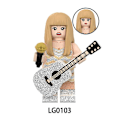Miniatyrbild 5 av 5: 8 st Taylor Swift Action Figure Byggklossar Montering Minifigurer Mini Figurer Leksak Swiftie Presenter
