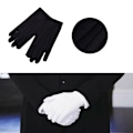 Miniatyrbild 4 av 5: Tuxedo Guard Smycken Inspektion Uniform Handskar Unisex Spandex Formella Vantar [DM] White