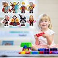 Miniatyrbild 2 av 4: Coola Superhjälte Byggklossar Leksak för Barn Tidig Utbildande Pussel Leksak för Pojkar Flickor  [DmS] Thor