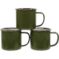 Miniatyrbild 2 av 3: 3-pack emaljmugg, emaljkopp för kaffe, återanvändbar emaljmugg för te, vatten, drycker (FMY)