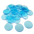 Pikkukuva 1 / 5: 100 kpl 19 mm Bingo-siruja Läpinäkyvä Väri Laskeminen Matemaattinen Peli Laskijat Merkit Kaesi  [DmS] Lake Blue 100pcs