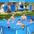 Miniatyrbillede 2 af 5: Kopholdere til overjordiske pools, poolkopholdere til drikkevarer overjordiske pooltilbehør, plastik pool drikkevareholder 2pcs