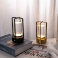 Miniatyrbillede 5 af 5: Led Bordlampe uden ledning, 3 Farver Trinløs Dæmpning med Berøringsføler Silver
