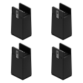 Miniatyrbilde 1 av 5: 4x Møbelhevere til seng 5/10cm Heavy Duty Justerbare skrivebordsløfter Benforlengelse - xinhan Black 10cm