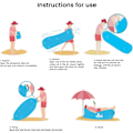 Miniatyrbild 5 av 5: Uppblåsbar Lounger Luftsoffa, Uppblåsbar Soffa Säng Campingstol, Bärbar Lat Soffa Luftstol för Resor/Camping/Vandring/Strandfester Red