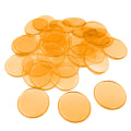 Pikkukuva 1 / 5: 100 kpl 19 mm Bingo-siruja Läpinäkyvä Väri Laskeminen Matemaattinen Peli Laskijat Merkit Kaesi  [DmS] Orange 100pcs