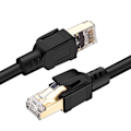Miniatyrbilde 1 av 3: Cat 8 Ethernet-kabel høghastighets 40gbps 2000mhz Sftp Internet Network Lan Wire-kablar-20m-