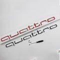 Miniatyrbillede 3 af 3: Sejt Quattro Logo Badge Emblem Bilsticker Frontgrill Nedre Trim Til Aud-i A6 A7 - jue.T