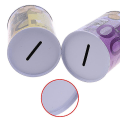 Miniatyrbild 1 av 5: Euro Dollar Spargris Sparbössa Cylindrisk Säkerhetslåda För Mynt Insättningslådor 20 Euro Appearance 7.5x11