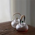 Miniatyrbilde 2 av 5: Tekannehåndtak med hamptauvarmeisolasjon Jernkjelegrep Erstatning for hjem Kaesi