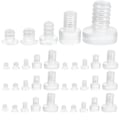Miniatyrbillede 2 af 3: 100 stk. Glas Bordplade Bumpers Klar Gummi Bord Glas Bumpers Gummi Gribere Det bedste valg SHLM Transparent 2x1.5CM