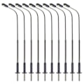 Miniatyrbillede 1 af 5: Gadelampe Individuel Belysning Til Bygnings Jernbane Landskabsmodeller 3v Led 1 set of 10
