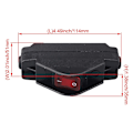 Pikkukuva 4 / 5: 16a 220v On/Off Inline-johdin kytkinpainike Inline-johdin kytkin sähkölaitteille blackred