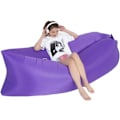 Miniatyrbillede 1 af 5: Oppustelig Lounger Luftsofa, Oppustelig Sofaseng Campingstol, Bærbar Lazy Sofa Luftstol til Rejser/Camping/Vandreture/Strandfester Purple