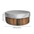 Miniatyrbillede 5 af 5: Rundt Hot Tub Dæk UV-Resistent Hot Tub Dækker Udendørs Spa Hot Tub Dækker-XinHan Brown