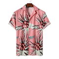 Pikkukuva 2 / 3: Miesten Havaiji Boho Kesäasu Lyhythihainen Paita ja Shortsit Setti Loma RantaBY Pink XL
