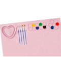 Miniatyrbilde 3 av 5: Malematte for barn - Malematte for barn - Kreative DIY-malematte - Kunstmatte GAO242808 Pink One Size