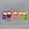 Miniatyrbilde 4 av 4: Q-versjon Tegneserie Crayon Shin-chan Figurmodell Regnjakke Crayon Shin-chan Dukke Yellow