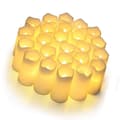 ZERONE LED elektroniska ljus - 24-pack - Gult ljus - Bröllopsdekoration - Säker att använda