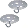 Pikkukuva 1 / 5: Metallikierrospohjainen kattokoukku 90 mm:n raskaan sarjan kattokruunukoukun kiinnitys, 2 kpl