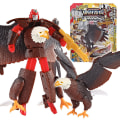 Miniatyrbillede 5 af 5: Educational Transform Animals Robot Action Figure Legetøj Gave Til Børn Småbørn Dyr Figurer Model Transformation Legetøj (FMY) Lion