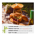 Miniatyrbilde 4 av 5: 1/2/4/6 stk. Vinglass Charcuterie Topper, Bambus Vinglass Charcuterie Board Topper 2pcs