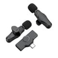 Miniatyrbillede 2 af 5: K10 Trådløs Lapel Mikrofon Klipsmikrofon Plug & Play Type-C til Telefon Tablet PC med Støjreduktion