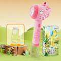 Miniatyrbild 3 av 5: Djurdjurspåseblåsare med lösning Giraffbubbelmaskin med ljus 10-håls upplyst automatisk bubbelmaskin Green
