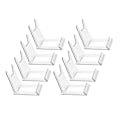 Miniatyrbillede 2 af 4: 8 stk. Multifunktionelle Displaystativer Plader Opbevaringsholdere Skåle Displaystativ Transparent 10.5X8CM