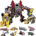 Miniatyrbild 1 av 2: Aoyi Cool 8-i-1 Överstor Devastator Transformationsleksaker Pojke Anime Hook Actionfigurer Robotbil Teknikfordon Modell Barn [DmS] AOYI DD02
