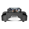 Black PU Leather Car Back Seat Organizer Storage Box