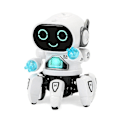 Pikkukuva 1 / 5: Emo Robot Älyrobotit Tanssi Äänenkomentoanturi, Laulu, Tanssi, Toistava Robottilelu Lapsille Pojille Ja Tytöille Puhuvat Robotit Dancing Robot White