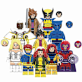 Miniatyrbillede 1 af 5: 10 stk. Superhelt X-men Mini Figurer Battle Hero Wolverine Beast Actionfigurer Byggeklodser Legetøj