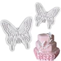 Miniatyrbilde 2 av 5: 2 stk. kakeform - enkel utforming - kakeform i rustfritt stål - kjeksform i sommerfuglform - Qinhai White